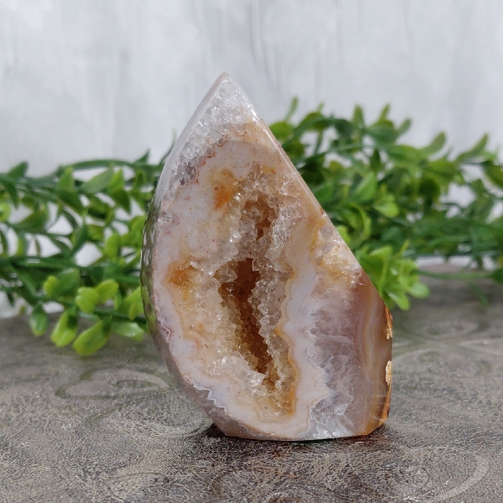 Polished Geode Crystal Decor